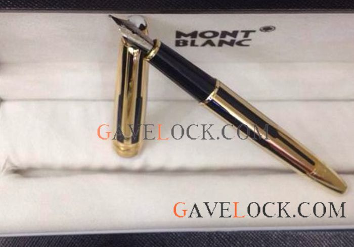 Best Montblanc Fountain Pen Meisterstuck Gold and Black Pen